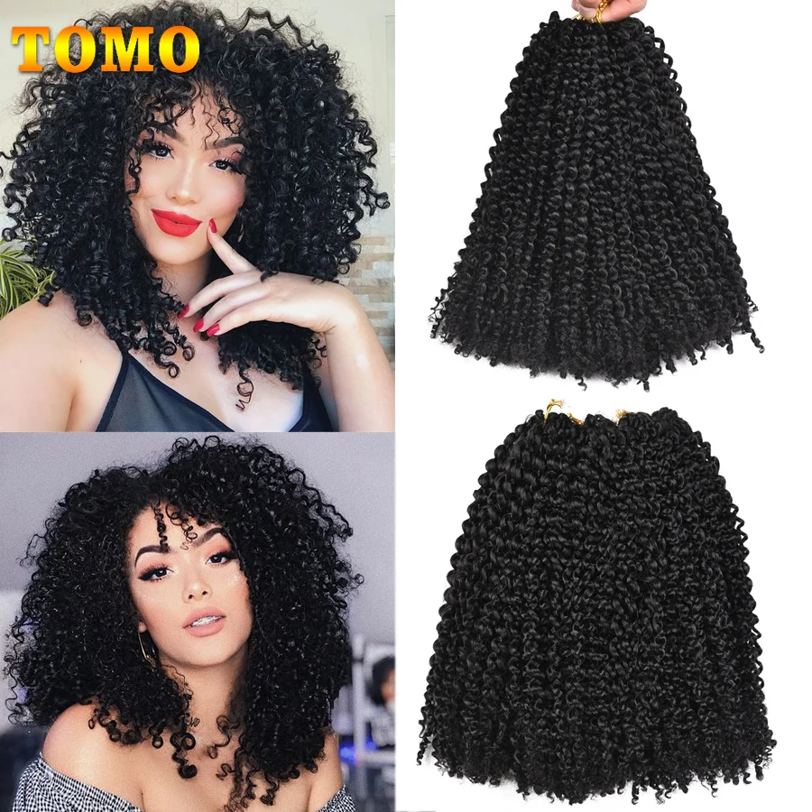 TOMO 12" 24strands/pack Marlybob Crochet Braids Synthetic Kinky Curly Hair Crochet Braiding Hair Extensions Black Red Brown
TOMO 12" 24strands/pack Marlybob Crochet Braids Synthetic Kinky Curly Hair Crochet Braiding Hair Extensions Black Red Brown