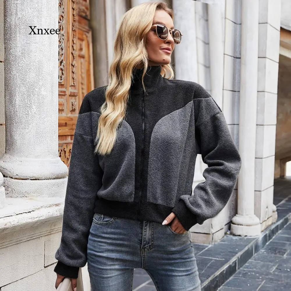 Zipper Cardigan Jackets Autumn Winter Fashion Matching Outer Wear Thick Warm Standing Collar Jacket Women's Coat Slim Clothing
Zipper Cardigan Jackets Autumn Winter Fashion Matching Outer Wear Thick Warm Standing Collar Jacket Women's Coat Slim Clothing