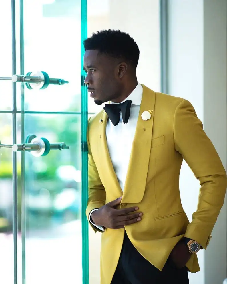 Handsome Custom Made Tuxedos Shawl Lapel Pants Suits Wedding Party Prom Groom Jacket Blazer 2 Pieces
Handsome Custom Made Tuxedos Shawl Lapel Pants Suits Wedding Party Prom Groom Jacket Blazer 2 Pieces