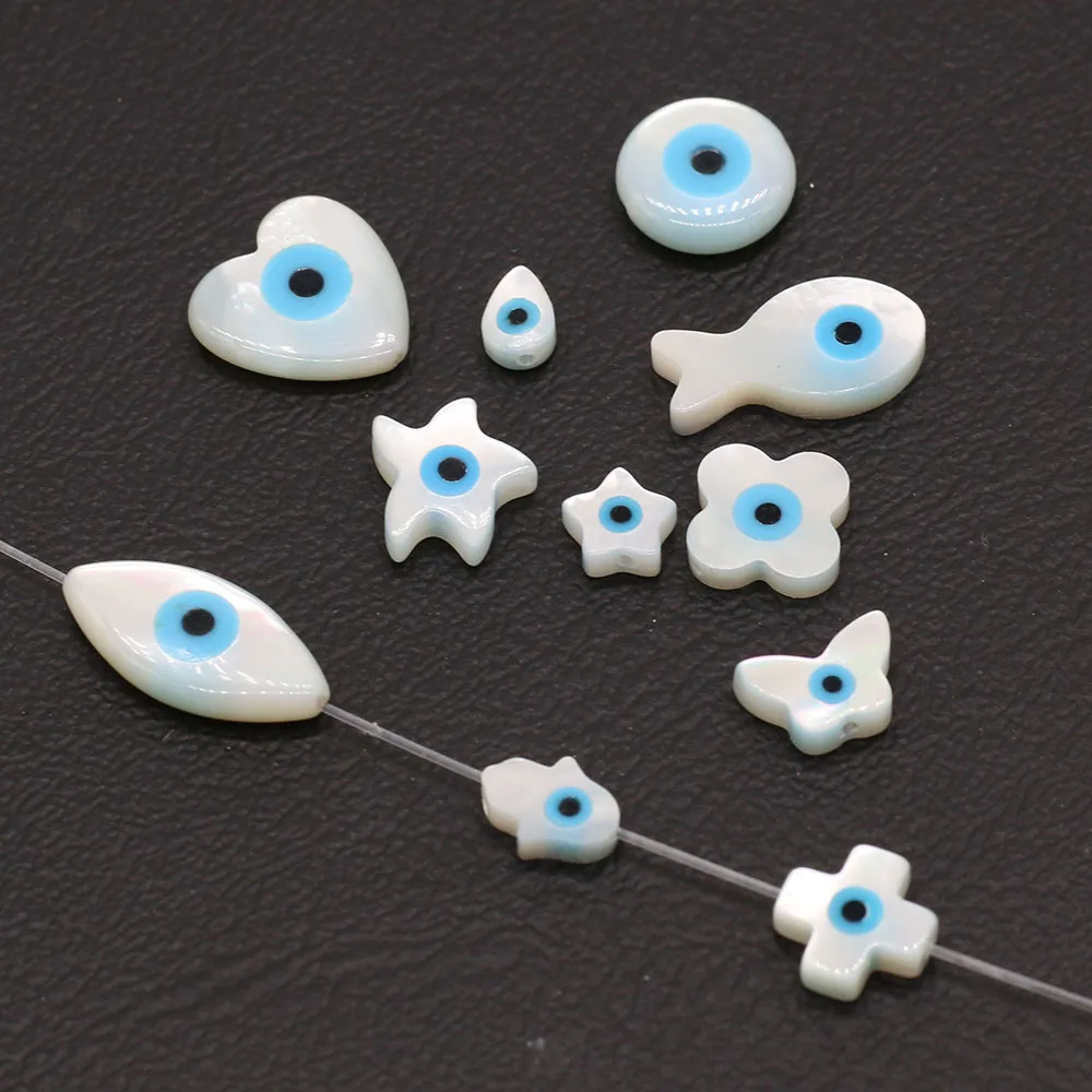 10 PCS Natural Freshwater White Shell Geometry Eye Shape for DIY Jewelry Making Necklace Earrings Accessories Gift
10 PCS Natural Freshwater White Shell Geometry Eye Shape for DIY Jewelry Making Necklace Earrings Accessories Gift