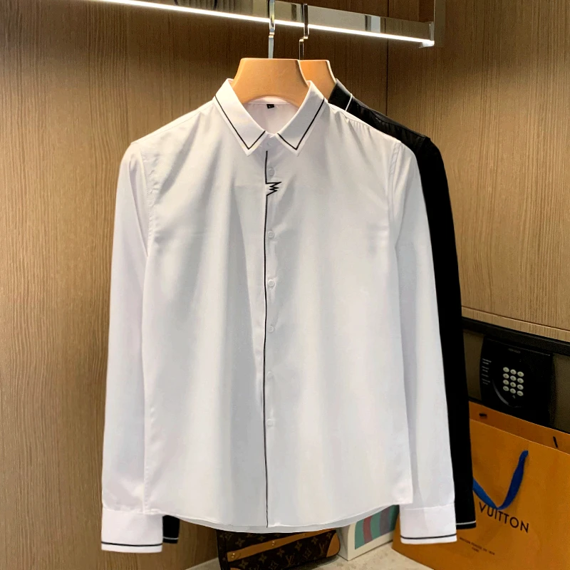 2022 Spring Autumn Men's Wear Loose Long Sleeve Shirt New Fashion Handsome Vintage Casual Clothes Solid Color Clothes Shirts L96
2022 Spring Autumn Men's Wear Loose Long Sleeve Shirt New Fashion Handsome Vintage Casual Clothes Solid Color Clothes Shirts L96