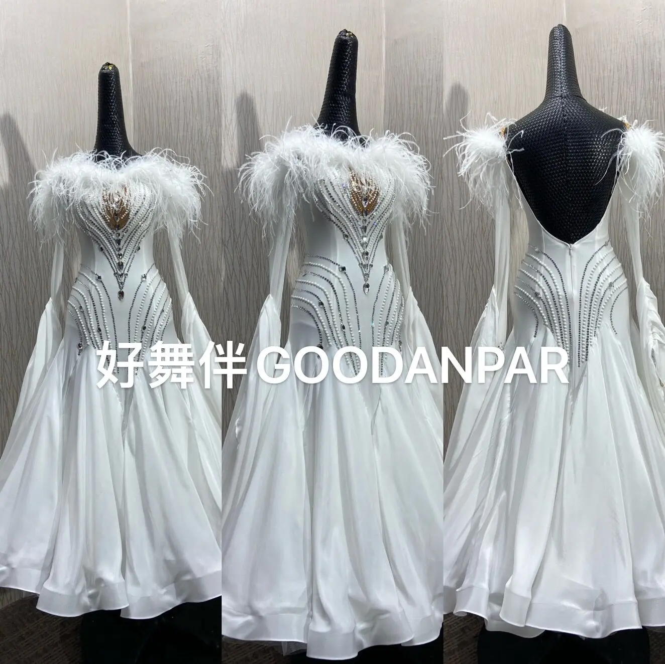 GOODANPAR New Standard Ballroom Dance Dress Women Girls Competition Costume Women Dresses Long Sleeve white color
GOODANPAR New Standard Ballroom Dance Dress Women Girls Competition Costume Women Dresses Long Sleeve white color