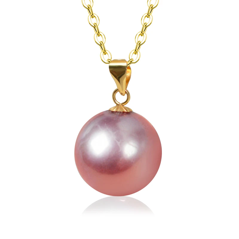 NYMPH Pure Natural Freshwater Purple Pearl Pendant Necklace 7.5-13.5mm 18K Gold AU750 Pearl Fine Women Party Gift
NYMPH Pure Natural Freshwater Purple Pearl Pendant Necklace 7.5-13.5mm 18K Gold AU750 Pearl Fine Women Party Gift