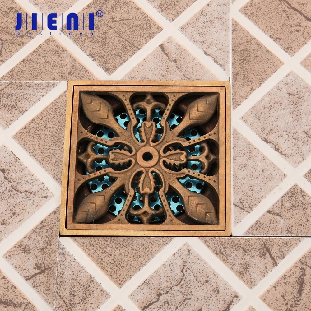 JIENI, новинка, 10*10 см, античный, латунный, с цветами, для ванной, балкона, квадратный, для слива пола, для стиральной машины
JIENI, новинка, 10*10 см, античный, латунный, с цветами, для ванной, балкона, квадратный, для слива пола, для стиральной машины