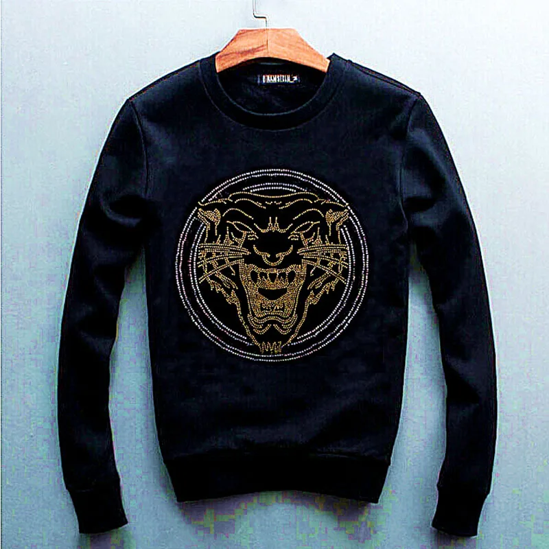 New Hot Diamond Men's Hoodie Oversized Winter Plus Velvet High Quality Hip-Hop Rhinestone Long-Sleeved Pullover Sweatshirt
New Hot Diamond Men's Hoodie Oversized Winter Plus Velvet High Quality Hip-Hop Rhinestone Long-Sleeved Pullover Sweatshirt
