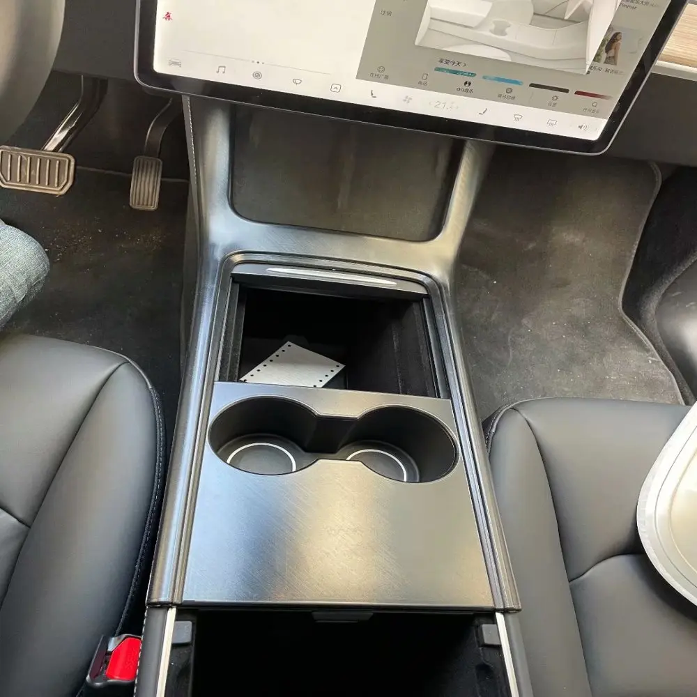 For Tesla Model Y 2021 2022 Carbon Fiber Car Front water cup frame decoration strip Cover Trim car styling Accessories
For Tesla Model Y 2021 2022 Carbon Fiber Car Front water cup frame decoration strip Cover Trim car styling Accessories