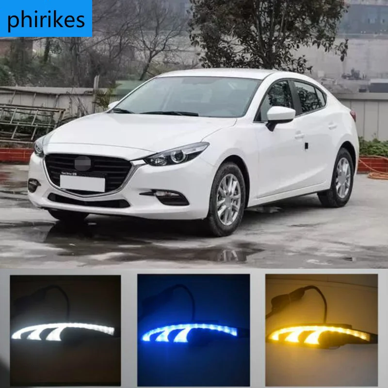 2pcs DRL for Mazda 3 axela 2017 2018 12V LED car DRL Driving daytime running lights fog lamp with turn Signal style Relay
2pcs DRL for Mazda 3 axela 2017 2018 12V LED car DRL Driving daytime running lights fog lamp with turn Signal style Relay