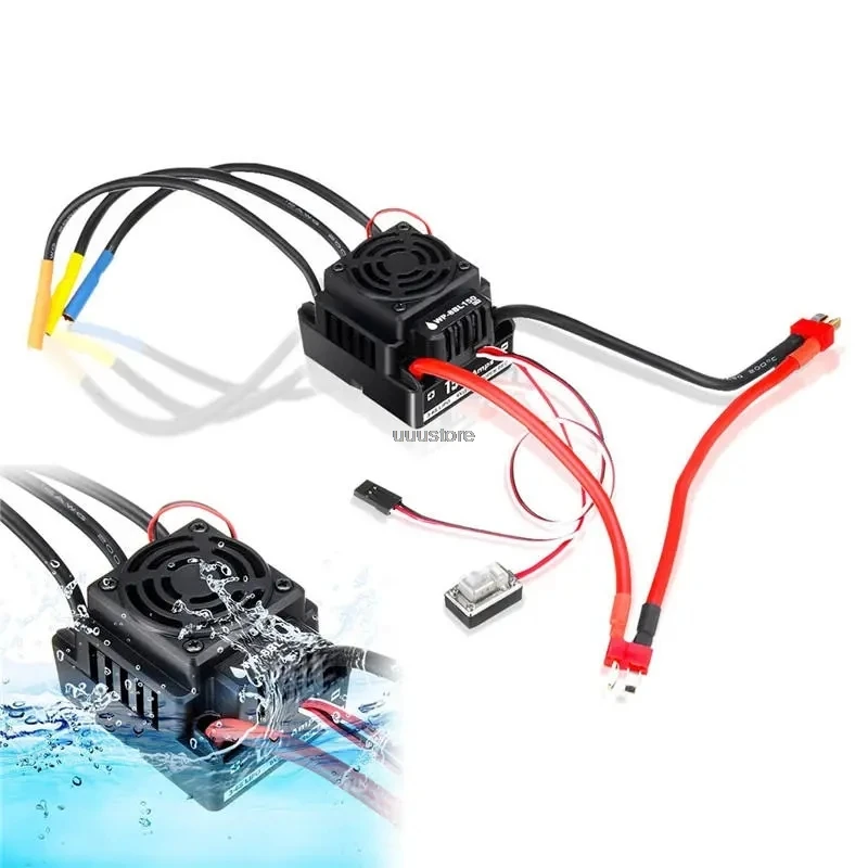 HobbyWing QuicRun WP-8BL150 Black 1/8 Brushless WaterProof 150A ESC Use 3-6S Lipo For RC Car Parts Double T / XT60 Connector
HobbyWing QuicRun WP-8BL150 Black 1/8 Brushless WaterProof 150A ESC Use 3-6S Lipo For RC Car Parts Double T / XT60 Connector