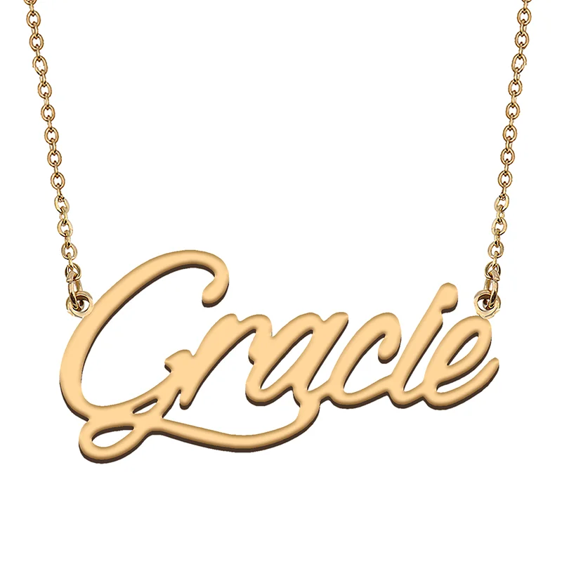 Necklace with Name Gracie for His Her Family Member Best Friend Birthday Gifts on Christmas Mother Day Valentine's Day
Necklace with Name Gracie for His Her Family Member Best Friend Birthday Gifts on Christmas Mother Day Valentine's Day