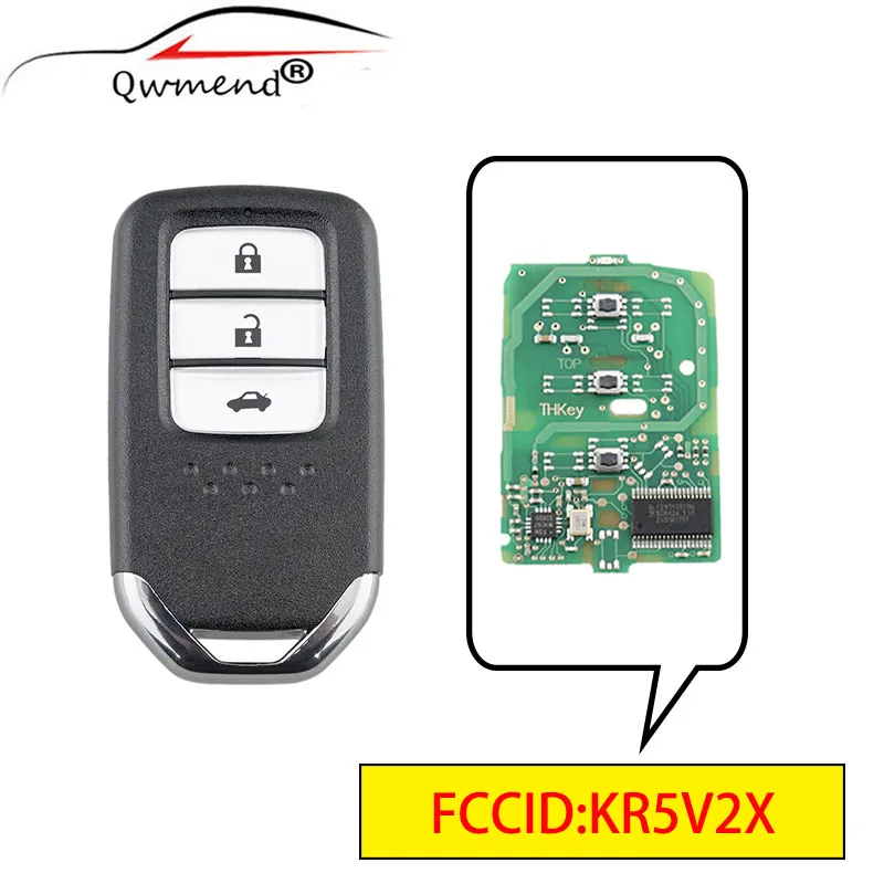 QWMEND KR5V2X Remote Key for Honda City Jazz Civic Grace 2014 2015 2016 2017 Smart Car Key 3 Buttons 433Mhz ID47Chip
QWMEND KR5V2X Remote Key for Honda City Jazz Civic Grace 2014 2015 2016 2017 Smart Car Key 3 Buttons 433Mhz ID47Chip