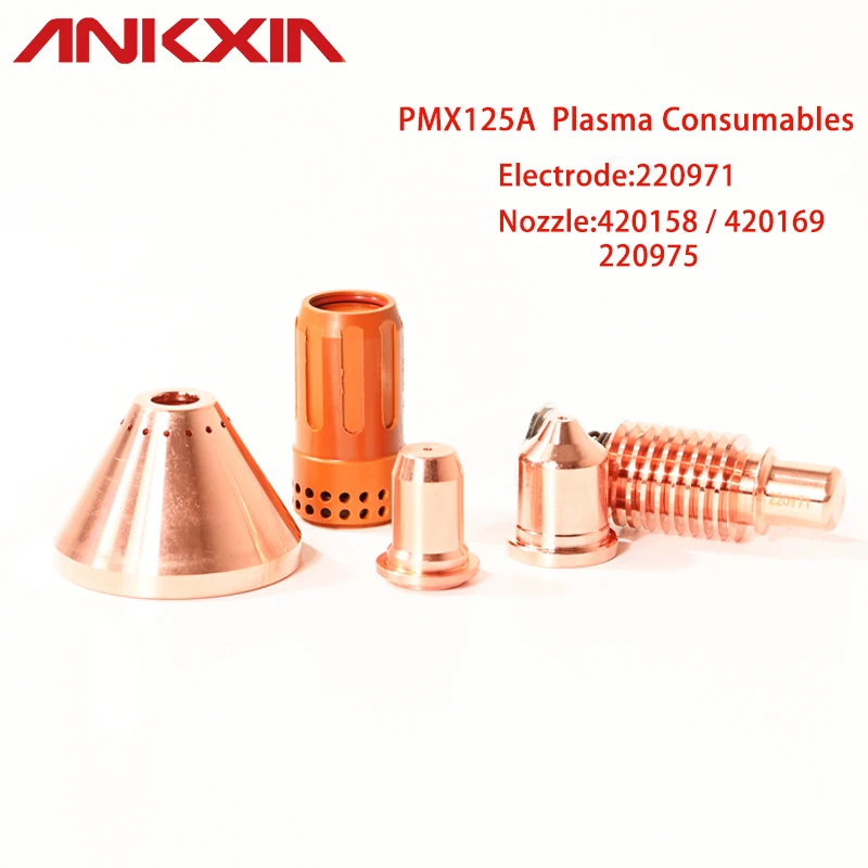Расходные материалы для плазменной резки PMX125A, сопло 420158 420169 220975, электрод 220971
Расходные материалы для плазменной резки PMX125A, сопло 420158 420169 220975, электрод 220971