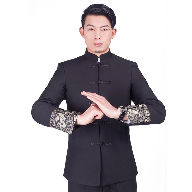 Man Ethnic Clothing Tang suits Coat + Trousers stand collar Zhongshan suit Chinese Youth Hanfu buckle wedding Show Garment
Man Ethnic Clothing Tang suits Coat + Trousers stand collar Zhongshan suit Chinese Youth Hanfu buckle wedding Show Garment