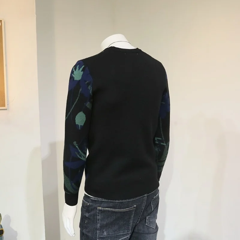 Autumn Men Winter Pullover Round Collar Print Long-Sleeve Wool Knitting Sweater Fashion Casual Korean Style Male Tops Streetwear
Autumn Men Winter Pullover Round Collar Print Long-Sleeve Wool Knitting Sweater Fashion Casual Korean Style Male Tops Streetwear