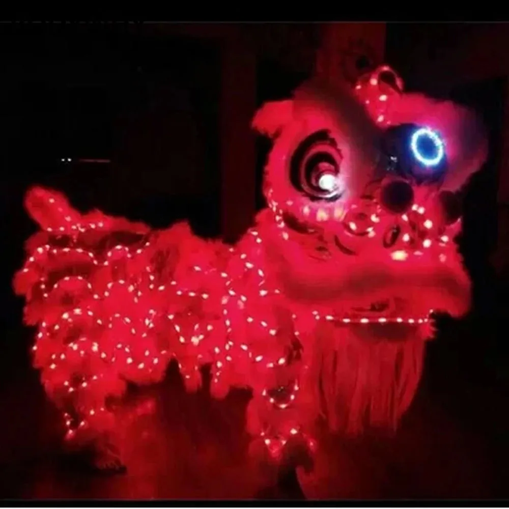 LED Light Lion Dance Mascot Costume Wool Chinese Lion Dancing Costume Nightclub show singer dance Costume
LED Light Lion Dance Mascot Costume Wool Chinese Lion Dancing Costume Nightclub show singer dance Costume