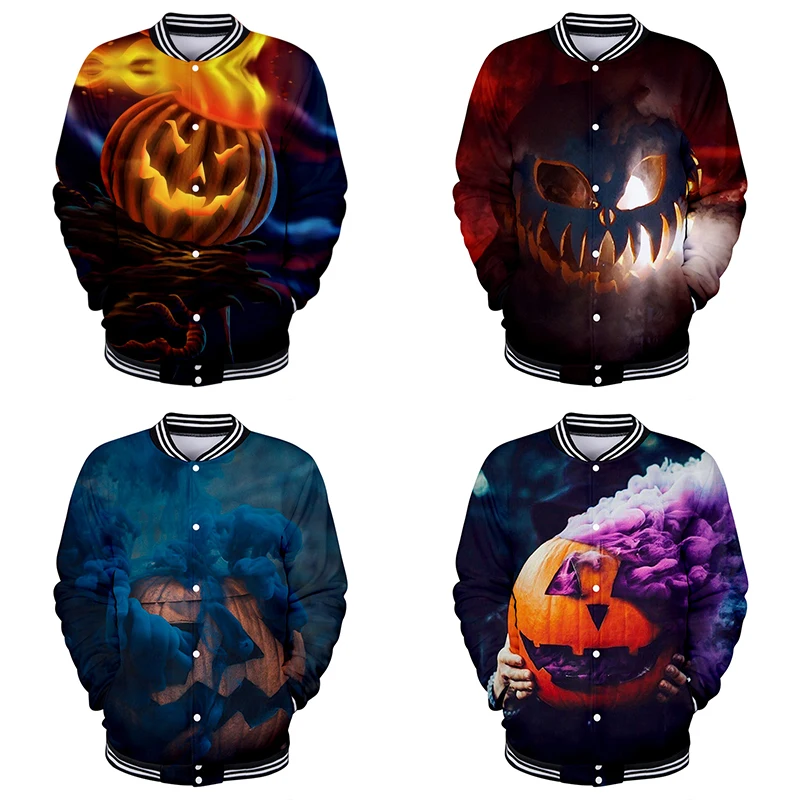 Halloween Horror 3d Baseball Jacket Coat Printed Fashion Men Women Hoodie Sweatshirts Long Sleeve Pocket 3D Hoodies Jackets Tops
Halloween Horror 3d Baseball Jacket Coat Printed Fashion Men Women Hoodie Sweatshirts Long Sleeve Pocket 3D Hoodies Jackets Tops