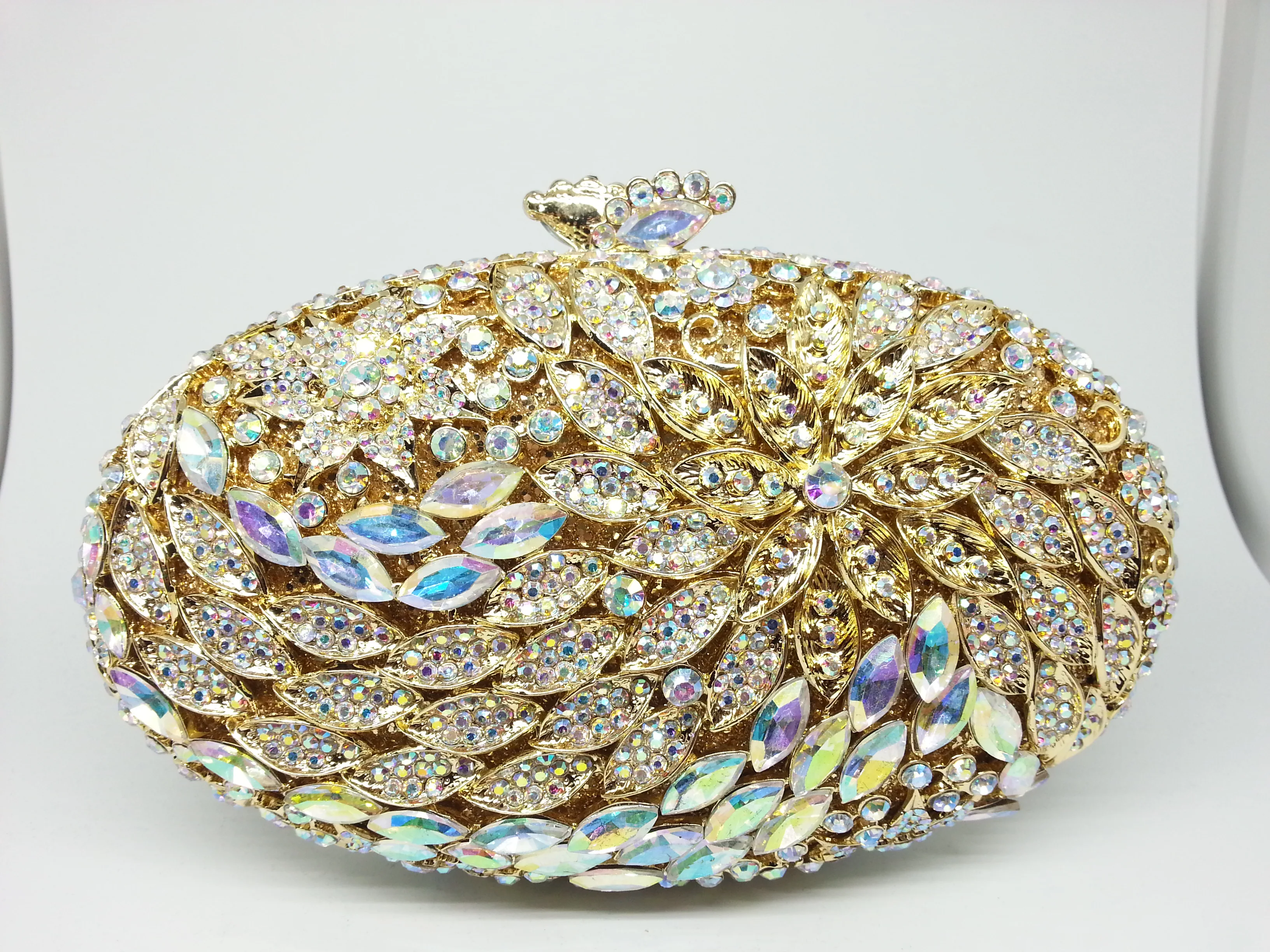 Boutique De FGG Sparkling Women Flower Purses Evening Bags Bridal Diamond Handbags Wedding Party Rhinestones Floral Clutch Bag
Boutique De FGG Sparkling Women Flower Purses Evening Bags Bridal Diamond Handbags Wedding Party Rhinestones Floral Clutch Bag
