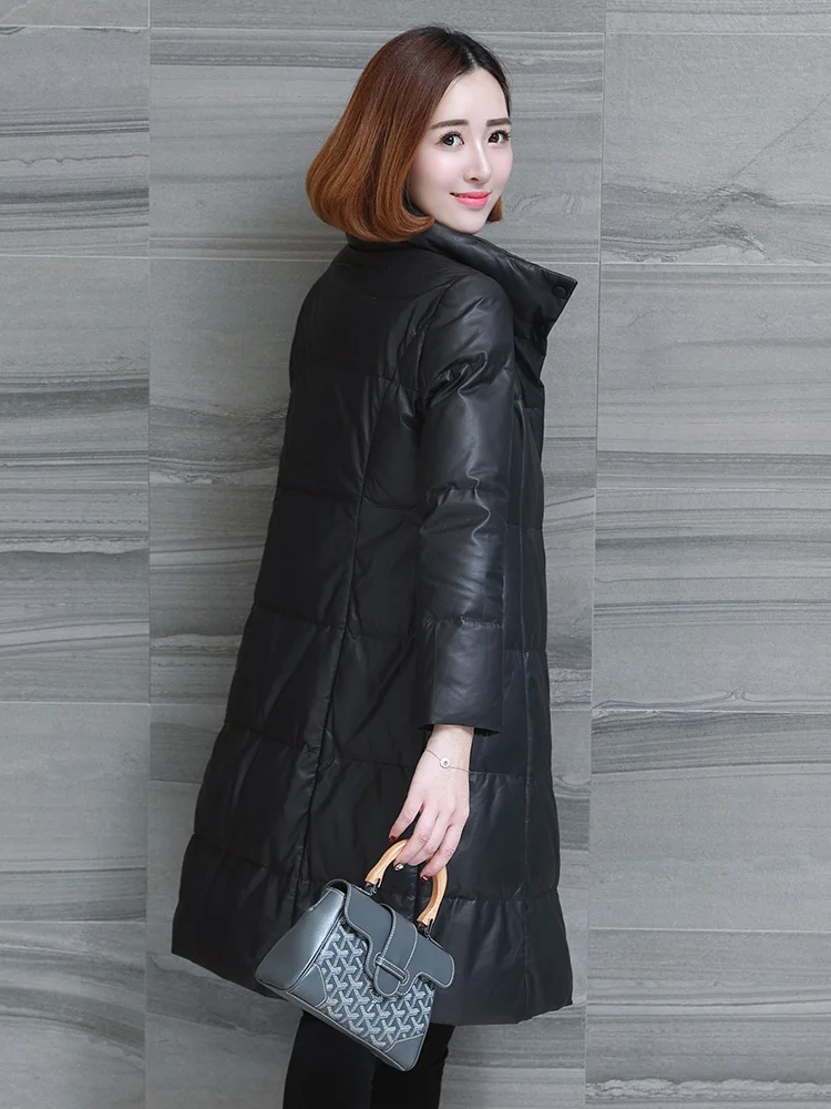 Winter Sheepskin Coat Genuine Leather Jacket Warm Long Down Jackets for Women Veste En Cuir Femme KJ1524
Winter Sheepskin Coat Genuine Leather Jacket Warm Long Down Jackets for Women Veste En Cuir Femme KJ1524