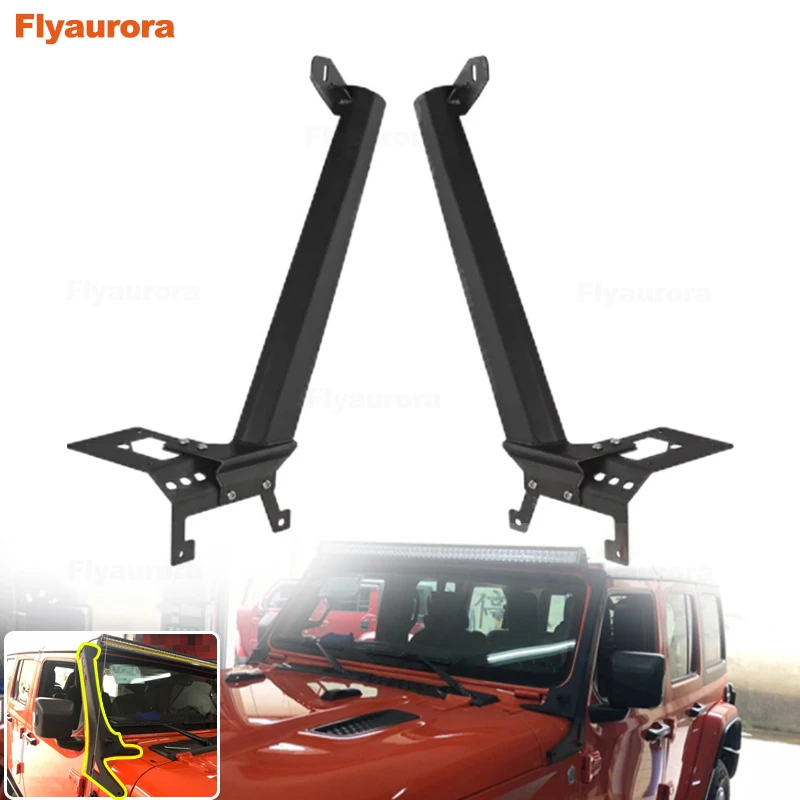 50" LED Light Bar Windshield Steel Mounting Bracket for Jeep Wrangler JL 2018+ Windshield Mounting Brackets for Light Bar 52inch
50" LED Light Bar Windshield Steel Mounting Bracket for Jeep Wrangler JL 2018+ Windshield Mounting Brackets for Light Bar 52inch
