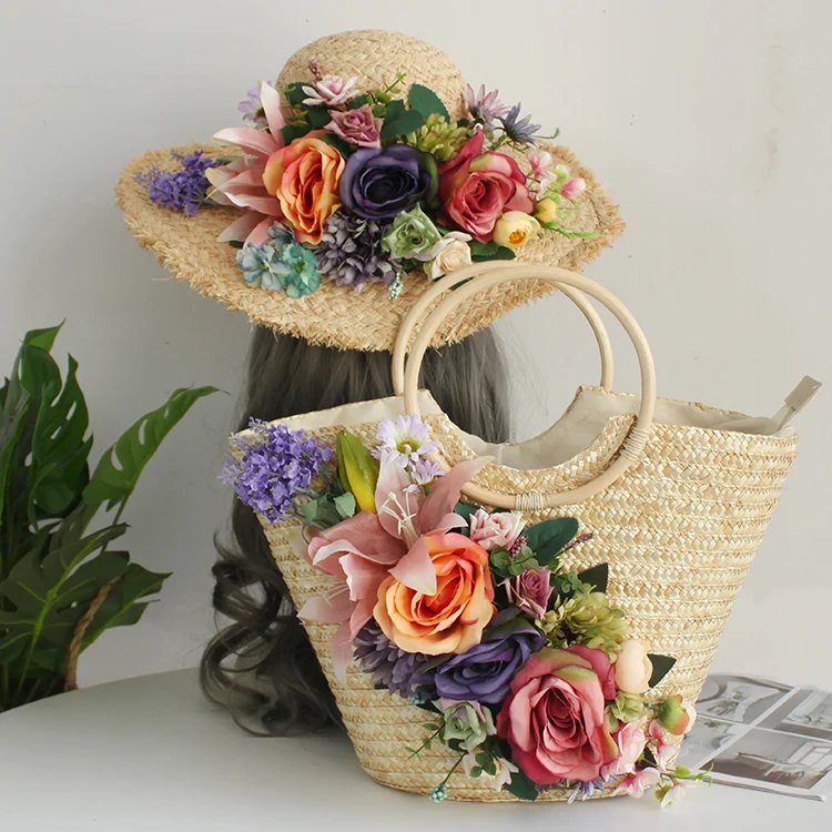 Fashion Weave Raffia Rattan Flower Beach Bag Women Summer Holiday Casual Straw Tote Handbag Customized Colorful Bohemia Style
Fashion Weave Raffia Rattan Flower Beach Bag Women Summer Holiday Casual Straw Tote Handbag Customized Colorful Bohemia Style