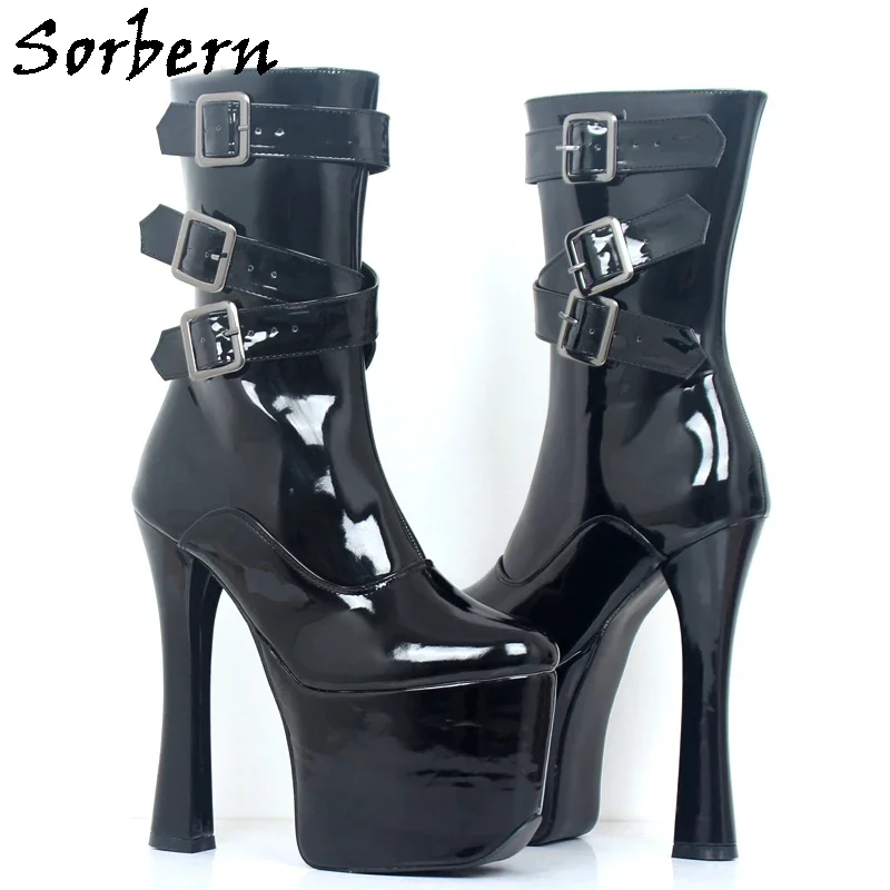Sorbern 20Cm Block Heel Boots Women Red Shiny Platform Shoes Ankle High Booties Unisex Night Club Shoe Drag Queen Crossdresser
Sorbern 20Cm Block Heel Boots Women Red Shiny Platform Shoes Ankle High Booties Unisex Night Club Shoe Drag Queen Crossdresser