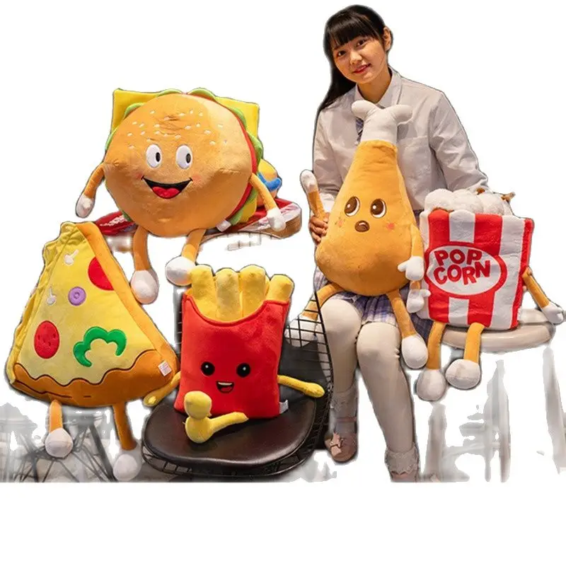 Creative Cartoon Plush Bread Burger Fries Chips Pillow Funny Food Nap Chicken Leg Cola Pizza Sofa Cushion Kids Toy Birthday Gift
Creative Cartoon Plush Bread Burger Fries Chips Pillow Funny Food Nap Chicken Leg Cola Pizza Sofa Cushion Kids Toy Birthday Gift