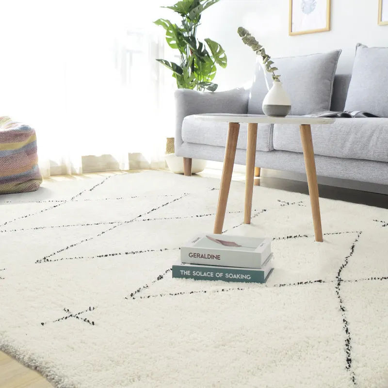 Nordic Moroccan Living Room Carpet Ins Mininalist Bedroom Rug Geometric Coffee Table Floor Mat Plush Comfortable Bedside Blanket
Nordic Moroccan Living Room Carpet Ins Mininalist Bedroom Rug Geometric Coffee Table Floor Mat Plush Comfortable Bedside Blanket