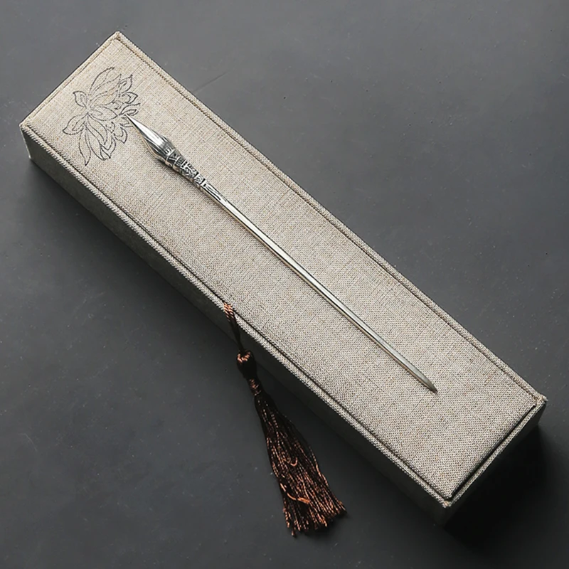 Silver Puer Tea Knife Cutter Needle Prying Vintage Insert Chinese Handmade Green Tea Knife Oolong Tea Te Verde Chino Teaware 60
Silver Puer Tea Knife Cutter Needle Prying Vintage Insert Chinese Handmade Green Tea Knife Oolong Tea Te Verde Chino Teaware 60