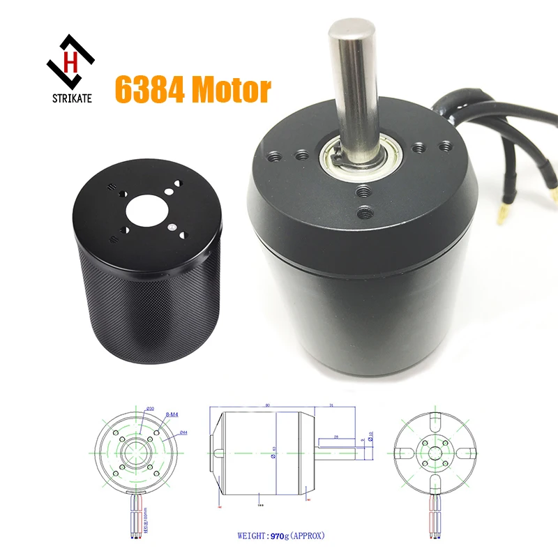 6384 Sensored Outrunner Brushless Motor 170KV 2900W with Motor Cover for electric skateboard esc surfboard propeller
6384 Sensored Outrunner Brushless Motor 170KV 2900W with Motor Cover for electric skateboard esc surfboard propeller
