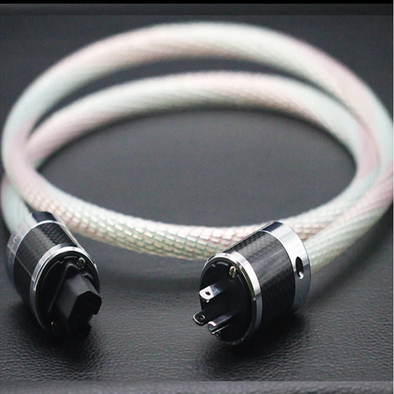Hifi audio Hi-End Top-rated 7N copper + pure Silver +Carbon fiber US plug Amp CD player power cable power cord
Hifi audio Hi-End Top-rated 7N copper + pure Silver +Carbon fiber US plug Amp CD player power cable power cord