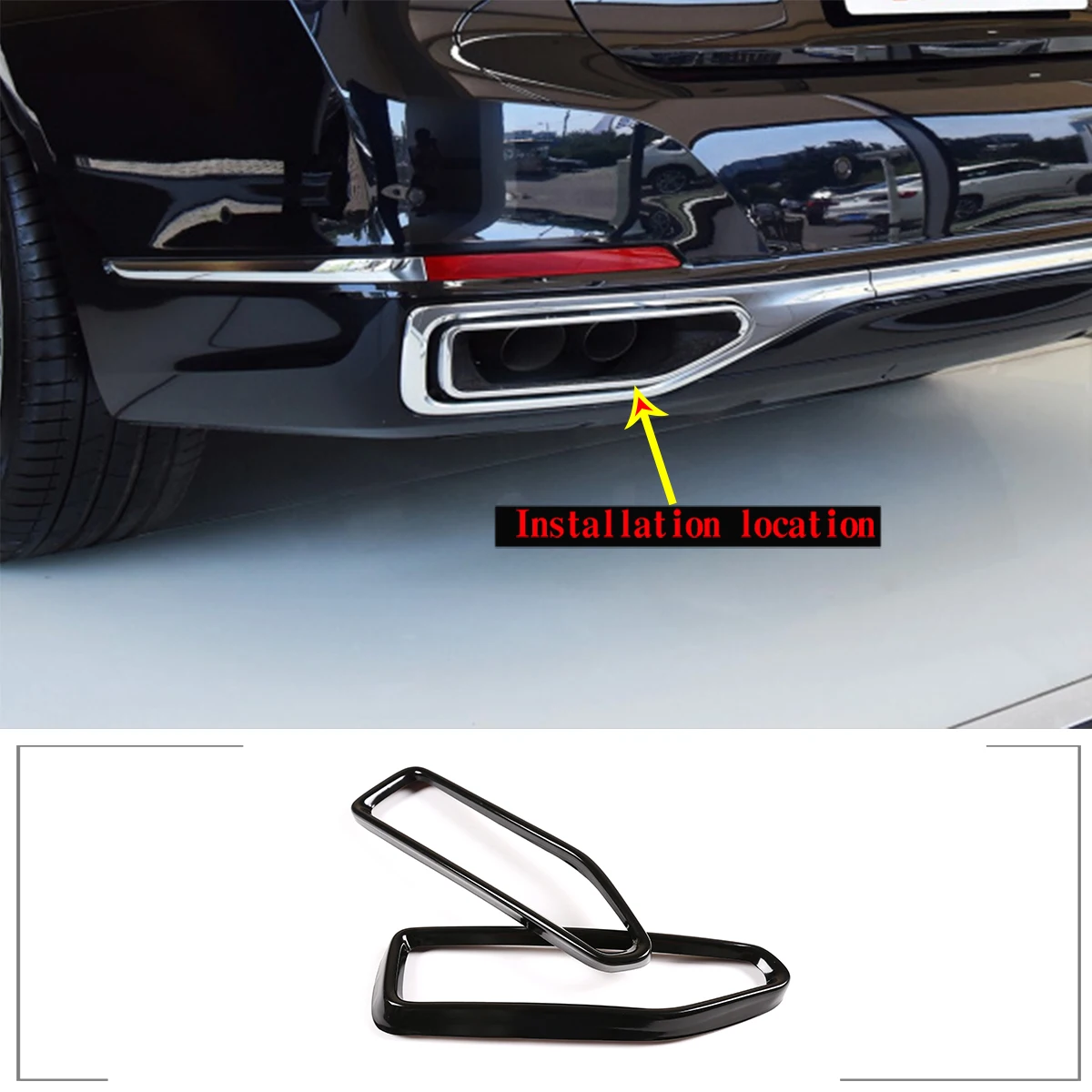 For 2019-2021 BMW 7 Series G11 stainless steel car tail throat exhaust muffler pipe cover frame sticker exterior accessories
For 2019-2021 BMW 7 Series G11 stainless steel car tail throat exhaust muffler pipe cover frame sticker exterior accessories