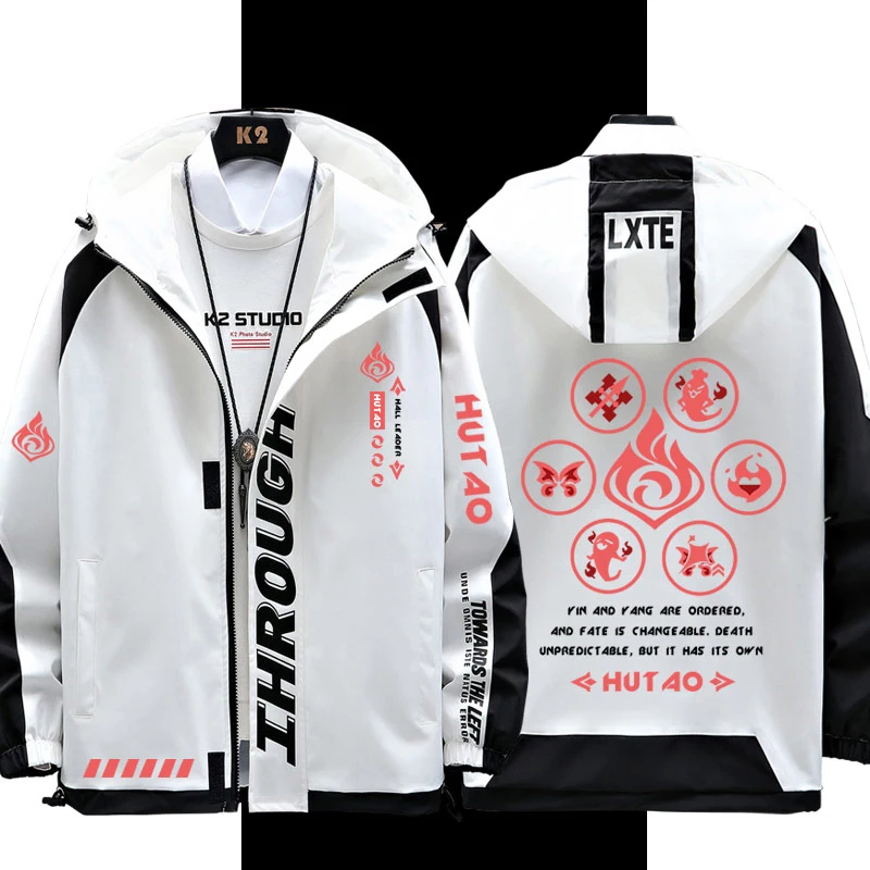 Game Genshin Impact HuTao Cosplay Harajuku Zipper Jacket Tops suits Hooded Sweatshirt Coat Loose Autumn New Men Women Student
Game Genshin Impact HuTao Cosplay Harajuku Zipper Jacket Tops suits Hooded Sweatshirt Coat Loose Autumn New Men Women Student