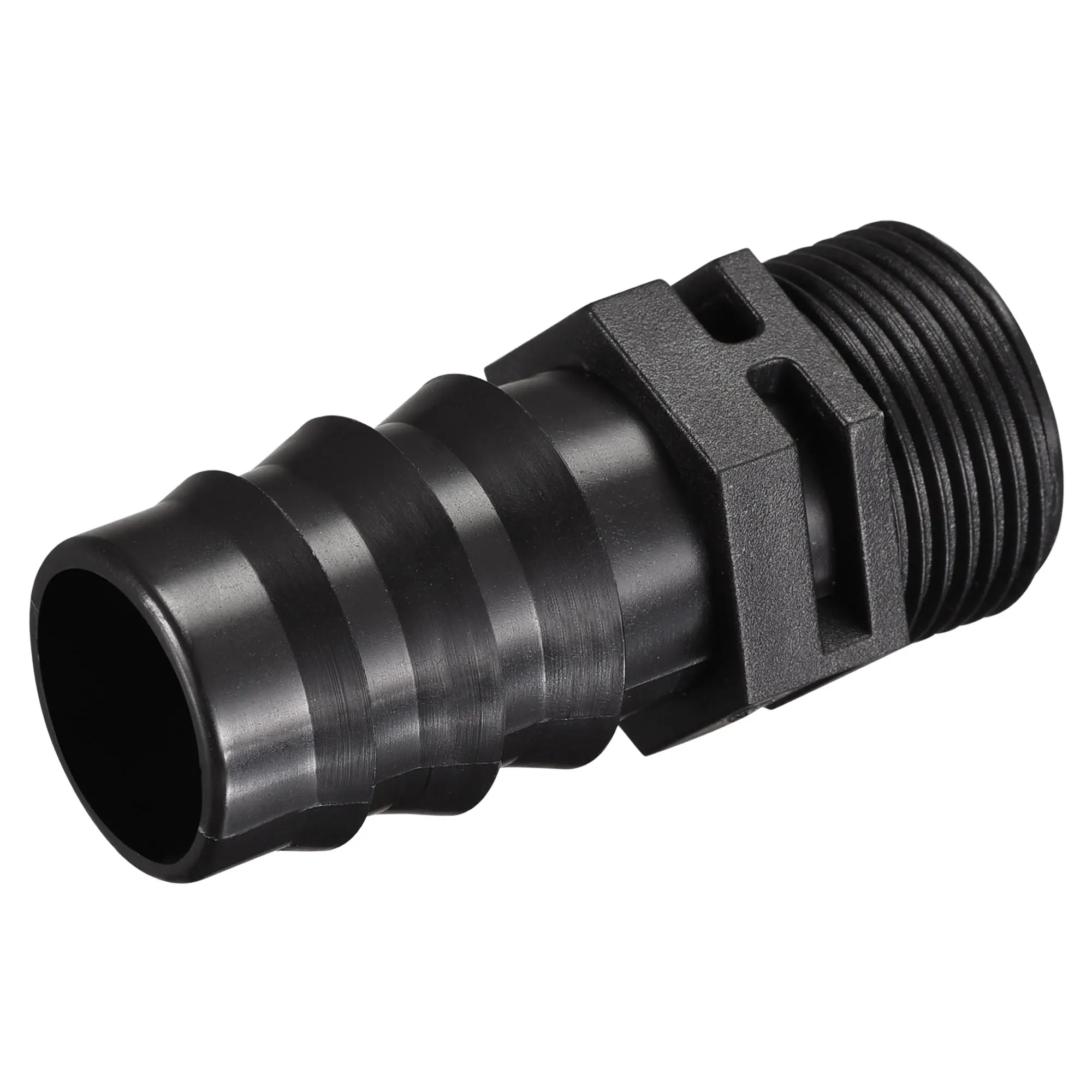 Uxcell Barb Irrigation Fittings 25mm Barbed to G3/4 Male Thread Plastic for 1 Inch Inner Dia Hose Black 4 Pcs
Uxcell Barb Irrigation Fittings 25mm Barbed to G3/4 Male Thread Plastic for 1 Inch Inner Dia Hose Black 4 Pcs