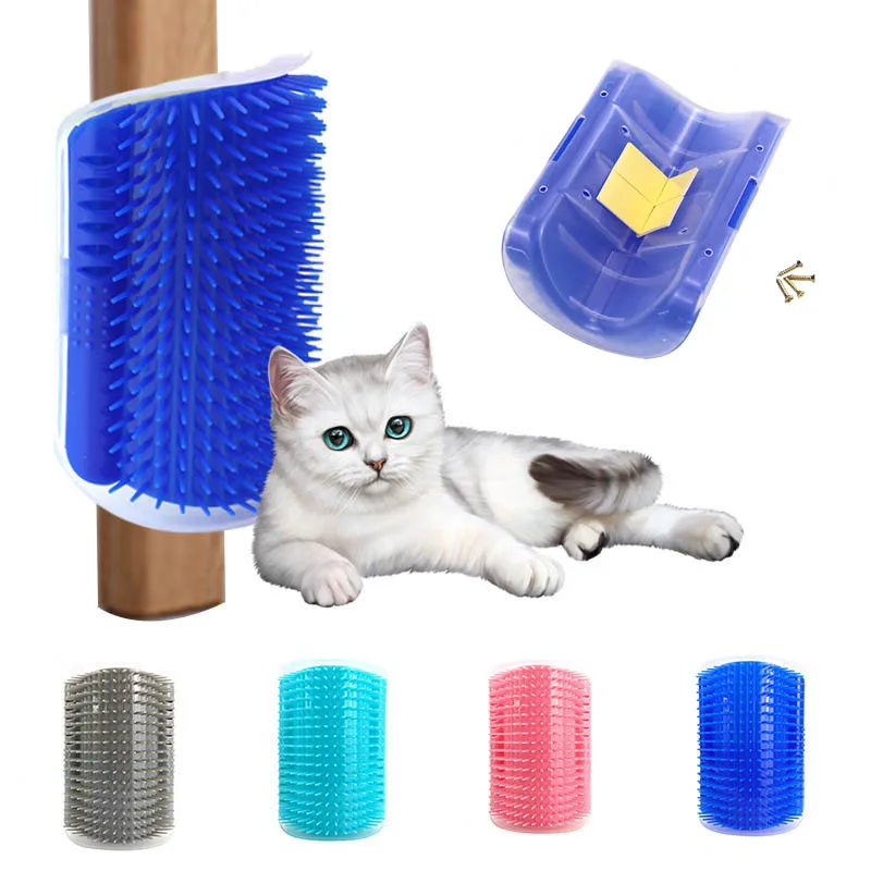 Cats Brush Corner Scratcher Rubbing Cat Massage Self Groomer With Catnip pet hair remover brush cat dog grooming comb Pet Supply
Cats Brush Corner Scratcher Rubbing Cat Massage Self Groomer With Catnip pet hair remover brush cat dog grooming comb Pet Supply