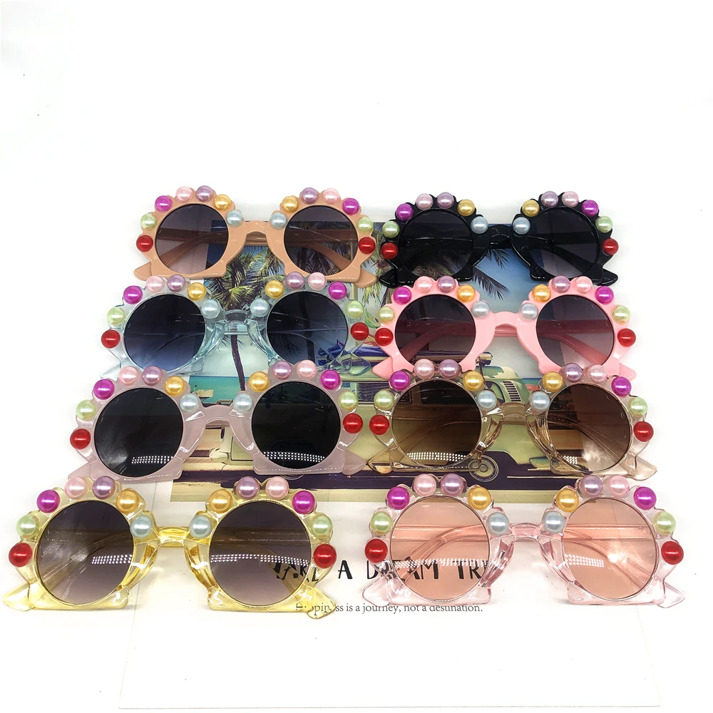ZAOLIHU Round Rainbow Pearl Baby Sunglasses Luxury Flower Design Kids Eyewear Unique Handmade Children Sun Glasses Summer Gafas
ZAOLIHU Round Rainbow Pearl Baby Sunglasses Luxury Flower Design Kids Eyewear Unique Handmade Children Sun Glasses Summer Gafas