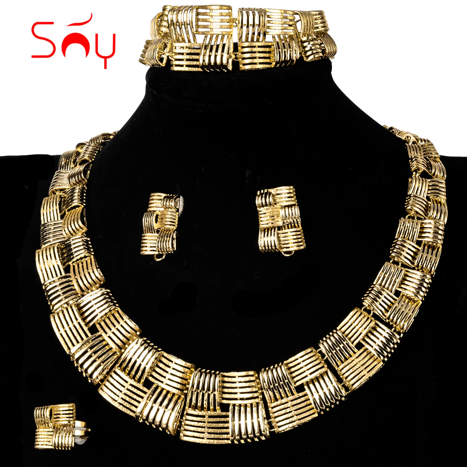 Sunny Jewelry Sets Hot Sale Bridal Wedding Earrings Necklace Bracelet Ring For Women Bohemia Trendy Anniversary Gift Party
Sunny Jewelry Sets Hot Sale Bridal Wedding Earrings Necklace Bracelet Ring For Women Bohemia Trendy Anniversary Gift Party