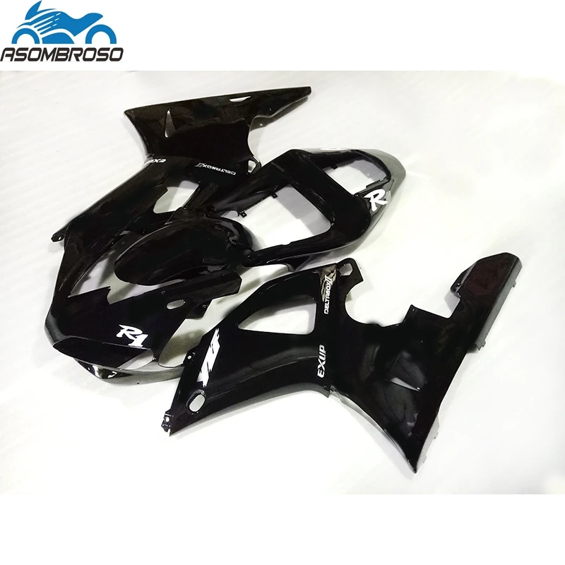 Glossy Black Motorcycle Bodywork fairings for YAMAHA R1 fairing kit 2000 2001 plastic racing fairing set YZFR1 00 01 HJ14
Glossy Black Motorcycle Bodywork fairings for YAMAHA R1 fairing kit 2000 2001 plastic racing fairing set YZFR1 00 01 HJ14