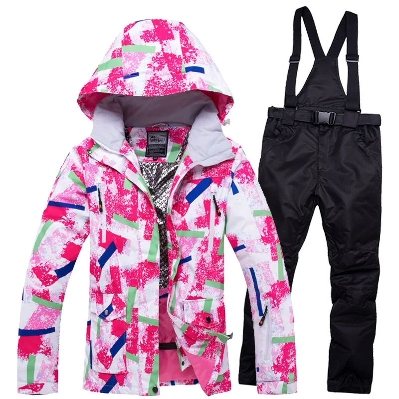 Female Thermal Warm Ski Suit Womens Skiing and Snowboarding Set Windproof Waterproof Breathable Ski Jacket Suspenders Pants
Female Thermal Warm Ski Suit Womens Skiing and Snowboarding Set Windproof Waterproof Breathable Ski Jacket Suspenders Pants