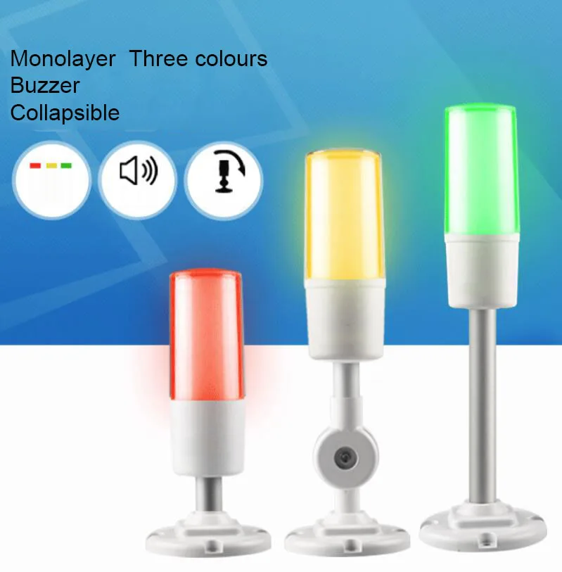 24V/220V Led tri-color signal indicator light Single layer warning light monolayer Announciator freeshipping
24V/220V Led tri-color signal indicator light Single layer warning light monolayer Announciator freeshipping