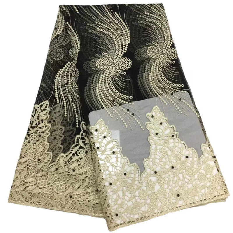 Black lace Best selling Rose african cord lace High quality french lace fabric 2021 African lace fabric for nigerian wedding
Black lace Best selling Rose african cord lace High quality french lace fabric 2021 African lace fabric for nigerian wedding