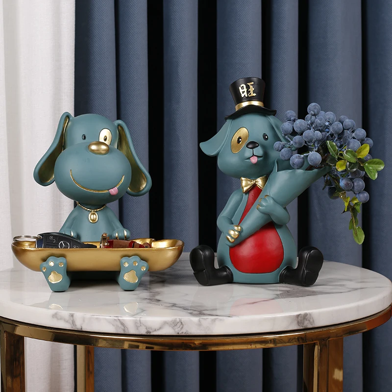 Home Room Decor Artificial Fake Flowers Resin Vase Tabletop Ornaments Nordic Room Resin Dog Wedding Decoration New Year Gifts
Home Room Decor Artificial Fake Flowers Resin Vase Tabletop Ornaments Nordic Room Resin Dog Wedding Decoration New Year Gifts