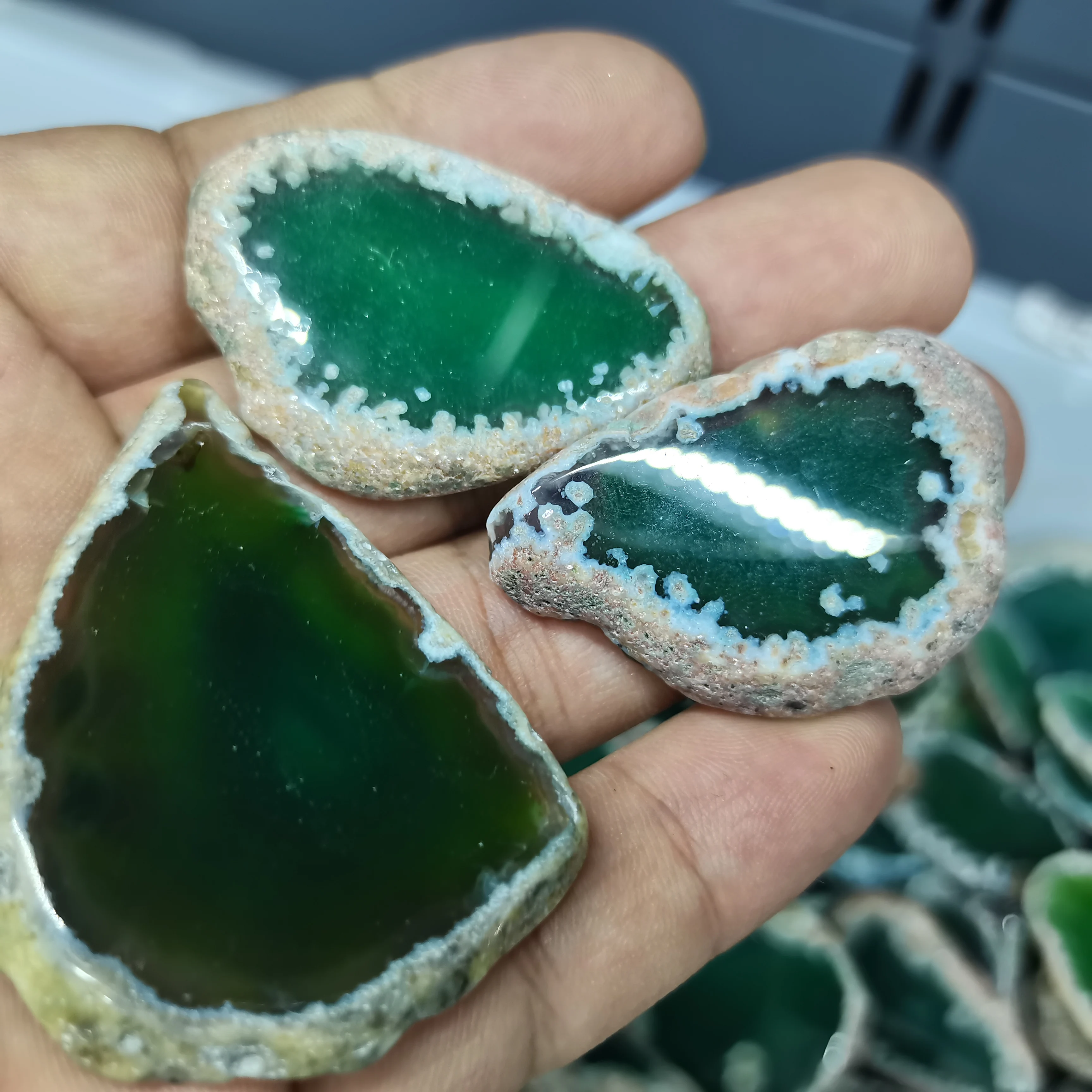 3PCS Green Natural agates slice pendant druzy jewelry making finding green stone slice finding gifts handmade
3PCS Green Natural agates slice pendant druzy jewelry making finding green stone slice finding gifts handmade