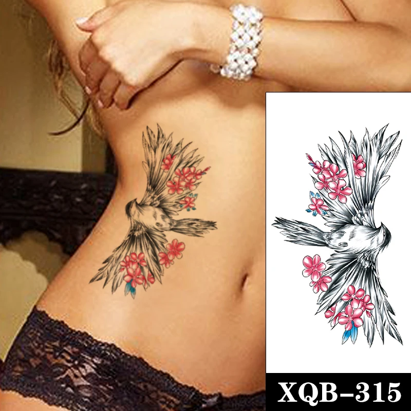 Waterproof Temporary Tattoo Sticker Black Swallow Red Flowers Design Fake Tattoos Flash Tatoos Arm Belly Body Art for Women Men
Waterproof Temporary Tattoo Sticker Black Swallow Red Flowers Design Fake Tattoos Flash Tatoos Arm Belly Body Art for Women Men