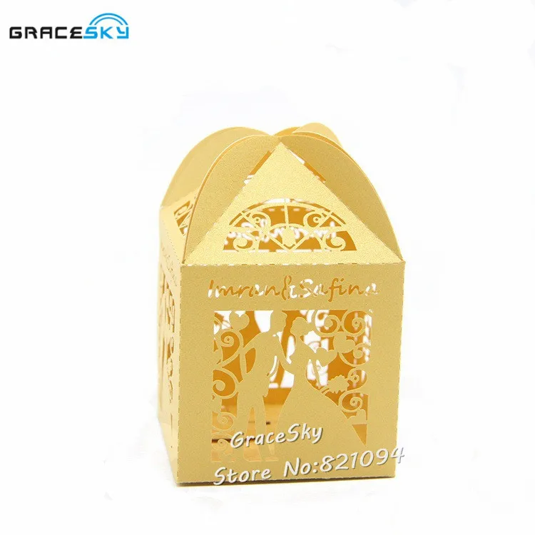 50pcs Free Shipping Laser cut Bride & Bridegroom design Paper Anniversary Wedding party candy chocolate Boxes Party supplies
50pcs Free Shipping Laser cut Bride & Bridegroom design Paper Anniversary Wedding party candy chocolate Boxes Party supplies