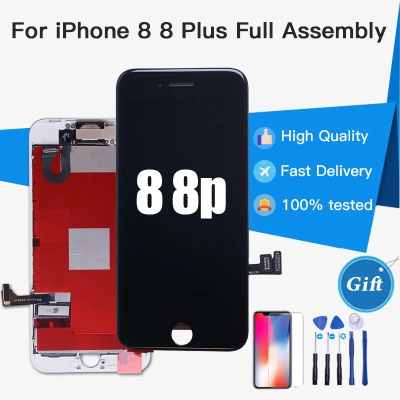100% протестированный ЖК-дисплей для iPhone 8G 8 Plus, дигитайзер сенсорного экрана, полный комплект в сборе, ЖК-дисплей + фронтальная камера + датчик + динамик
100% протестированный ЖК-дисплей для iPhone 8G 8 Plus, дигитайзер сенсорного экрана, полный комплект в сборе, ЖК-дисплей + фронтальная камера + датчик + динамик