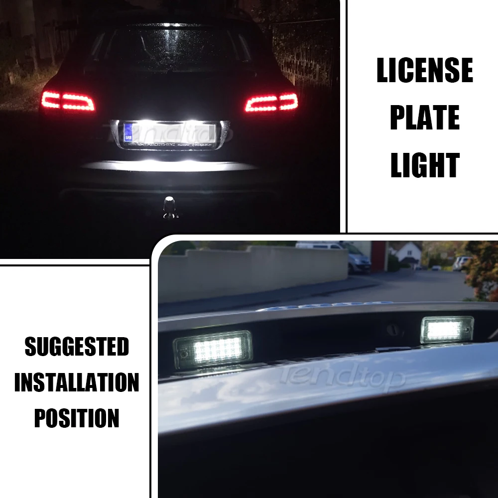 Car License Plate Light Number Plate Backlight For Audi A3 S3 A4 S4 RS4 B6 A6 S6 A8 S8 B7 No Error
Car License Plate Light Number Plate Backlight For Audi A3 S3 A4 S4 RS4 B6 A6 S6 A8 S8 B7 No Error