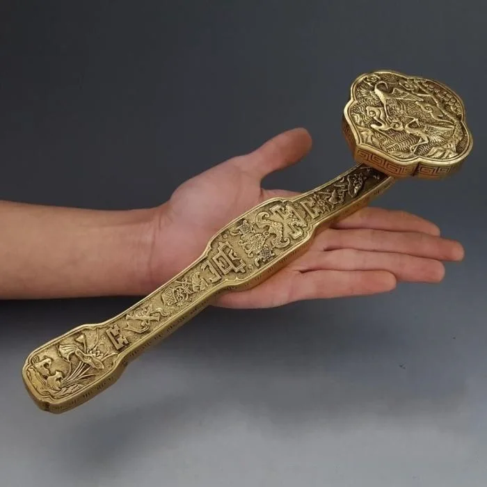 Antique collection pure copper Fushou Babao Ruyi ornaments lucky Nafu home decoration craft gifts antique collection
Antique collection pure copper Fushou Babao Ruyi ornaments lucky Nafu home decoration craft gifts antique collection