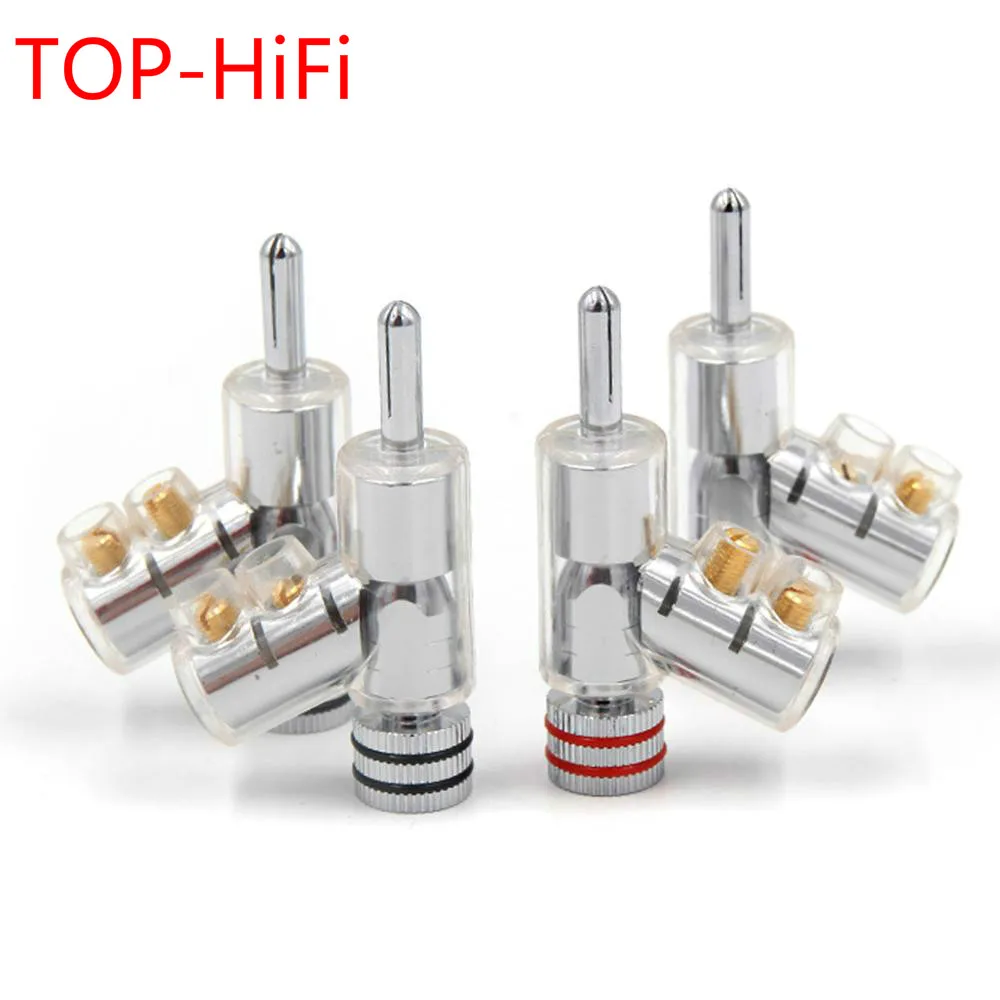 TOP-HiFi 4pcs Rhodium Plated LOCK SPEAKER CABLE BANANA PLUG CONNECTOR Banana Speaker Plug Screw Lock Connector
TOP-HiFi 4pcs Rhodium Plated LOCK SPEAKER CABLE BANANA PLUG CONNECTOR Banana Speaker Plug Screw Lock Connector