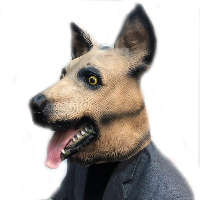 Wolfdog Mask Halloween German Shepherd Latex Dog Head Animal Mask Full Face Adult Mask Masquerade Party Cosplay Costume Props
Wolfdog Mask Halloween German Shepherd Latex Dog Head Animal Mask Full Face Adult Mask Masquerade Party Cosplay Costume Props