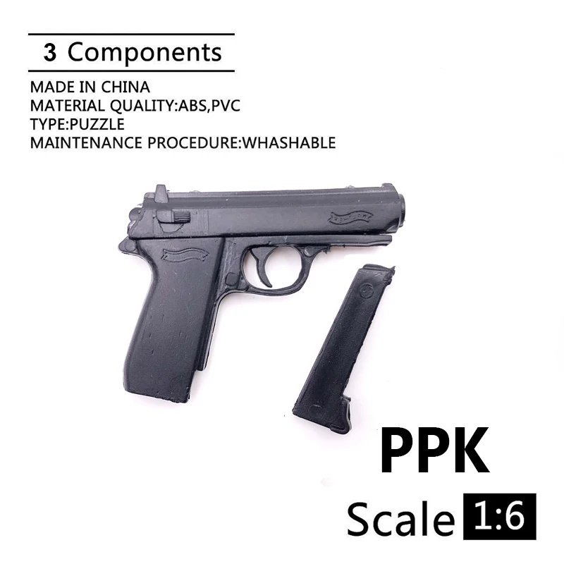 Модель пистолета 1/6 PPK 007 для экшн-фигурки 12 дюймов, Пластиковый черный аксессуар для оружия солдата
Модель пистолета 1/6 PPK 007 для экшн-фигурки 12 дюймов, Пластиковый черный аксессуар для оружия солдата