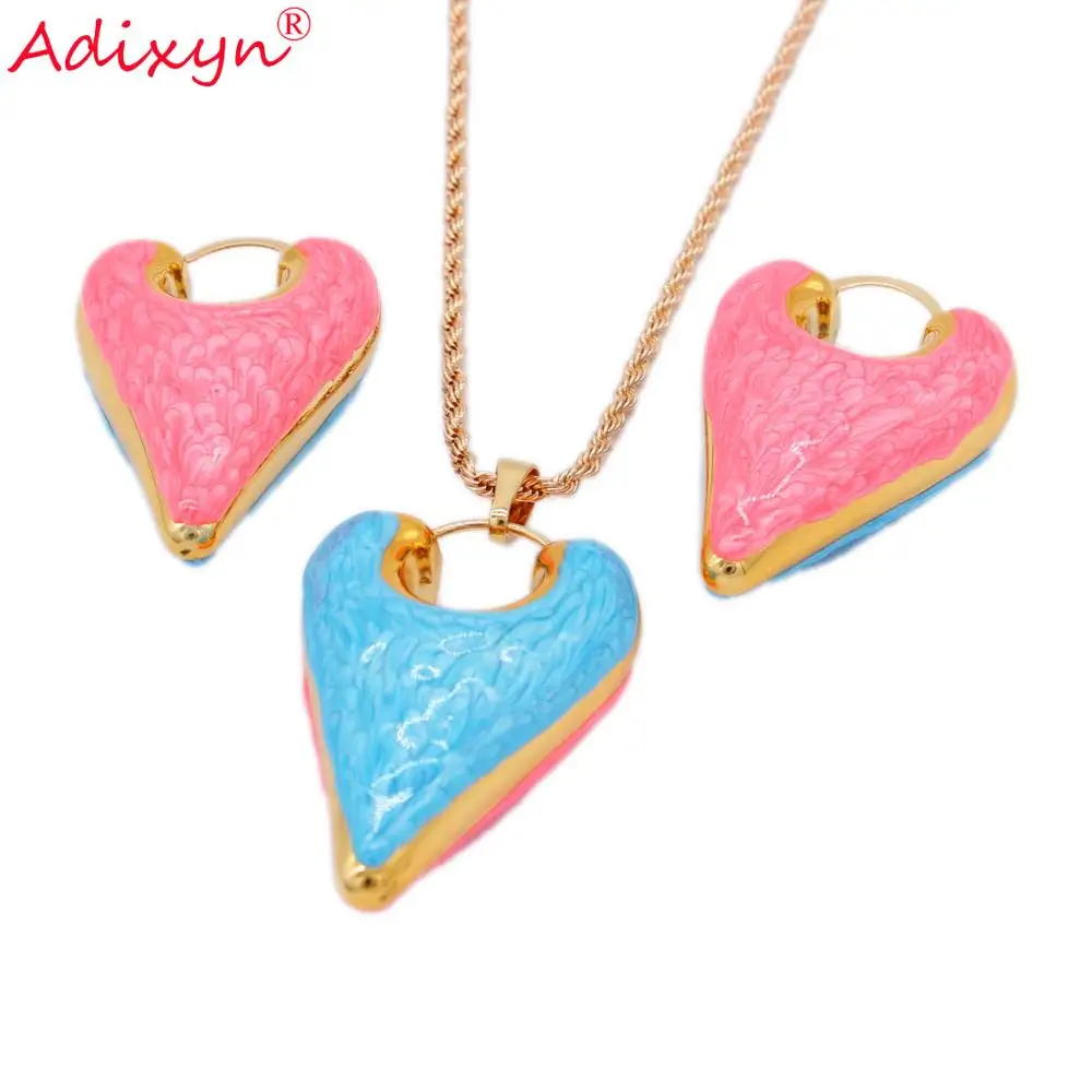Adixyn Cute Jewelry Set for Women Girls Party Gifts Colorful Pendant Earrings Necklace Jewelry Hot sell N03196
Adixyn Cute Jewelry Set for Women Girls Party Gifts Colorful Pendant Earrings Necklace Jewelry Hot sell N03196